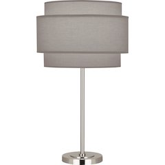Decker Table Lamp in Polished Nickel Color