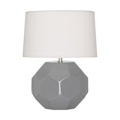 Smokey Taupe Franklin Accent Lamp in Smokey Taupe Glazed Ceramic Color