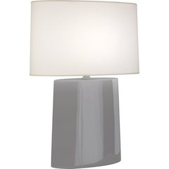 Smokey Taupe Victor Table Lamp in Smoky Taupe Glazed Ceramic Color
