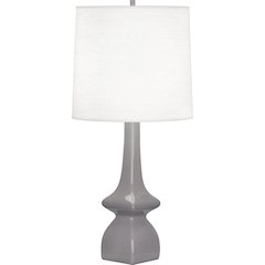 Smokey Taupe Jasmine Table Lamp in Smokey Taupe Glazed Ceramic Color