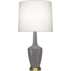 Smokey Taupe Emma Table Lamp in Smokey Taupe Glazed Ceramic Color