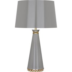 Pearl Table Lamp in Smoky Taupe Lacquered Paint Color