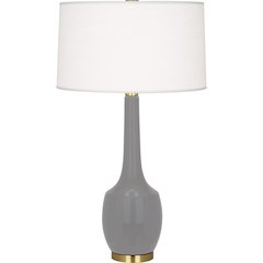 Smokey Taupe Delilah Table Lamp in Smokey Taupe Glazed Ceramic Color