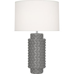 Smokey Taupe Dolly Table Lamp in Smokey Taupe Glazed Textured Ceramic Color