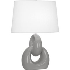 Smokey Taupe Fusion Table Lamp in Smokey Taupe Glazed Ceramic Color
