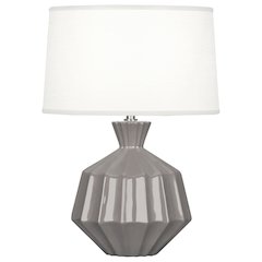 Smokey Taupe Orion Accent Lamp in Smoky Taupe Glazed Ceramic Color