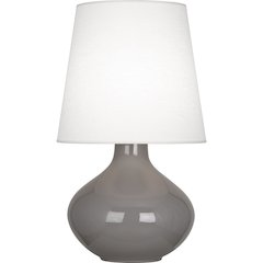 Smokey Taupe June Table Lamp in Smoky Taupe Glazed Ceramic Color