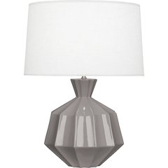 Smokey Taupe Orion Table Lamp in Smoky Taupe Glazed Ceramic Color