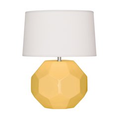 Sunset Franklin Accent Lamp in Sunset Yellow Glazed Ceramic Color