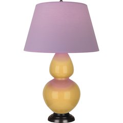 Sunset Double Gourd Table Lamp in Sunset Glazed Ceramic Color