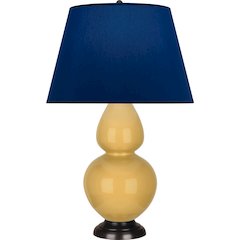 Sunset Double Gourd Table Lamp in Sunset Glazed Ceramic Color
