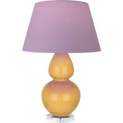 Sunset Double Gourd Table Lamp in Sunset Glazed Ceramic Color