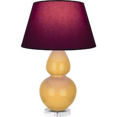 Sunset Double Gourd Table Lamp in Sunset Glazed Ceramic Color