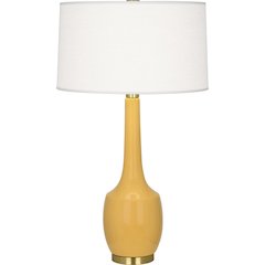Sunset Delilah Table Lamp in Antique Brass Color