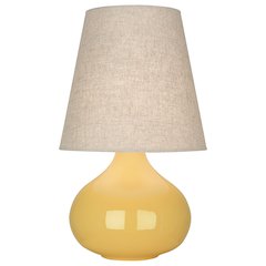 Sunset June Accent Lamp in Sunset Yellow Glazed Ceramic Color