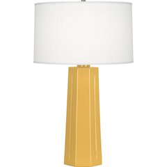 Sunset Mason Table Lamp in Sunset Yellow Glazed Ceramic Color