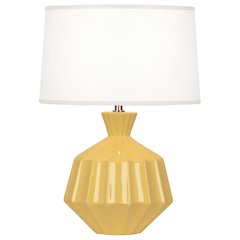 Sunset Orion Accent Lamp in Sunset Yellow Glazed Ceramic Color