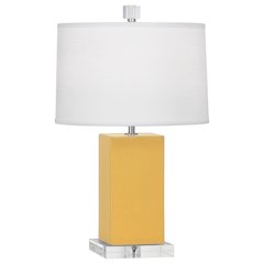 Sunset Harvey Accent Lamp in Sunset Yellow Glazed Ceramic Color