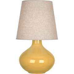 Sunset June Table Lamp in Sunset Yellow Glazed Ceramic Color