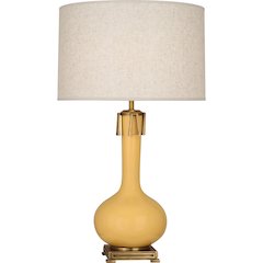 Sunset Athena Table Lamp in Sunset Yellow Glazed Ceramic Color