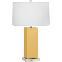 Sunset Harvey Table Lamp in Sunset Yellow Glazed Ceramic Color