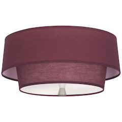 Decker Flushmount in Polished Nickel Color