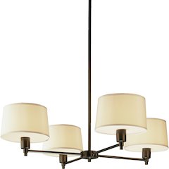Real Simple Chandelier in Deep Bronze Color