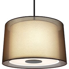 Saturnia Pendant in Deep Patina Bronze Color