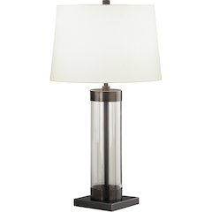 Andre Table Lamp in Clear Glass Cylinder Color