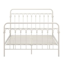 White Metal Arch Design Full Platform Bed