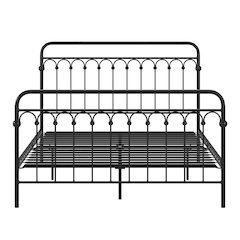 Black Metal Arch Design Queen Platform Bed