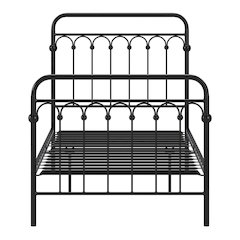 Black Metal Arch Design Twin Platform Bed