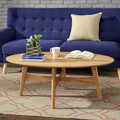 Light Oak Finish Coffee Table