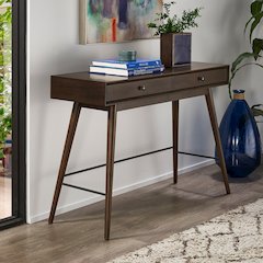 Dark Walnut Finish Sofa Table