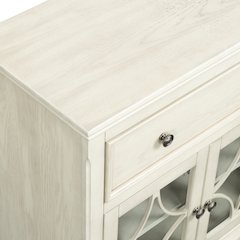 David Two Door One Drawer Cabinet - Cream