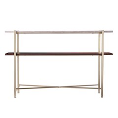 Ardmillan Faux Marble Console Table with Storage