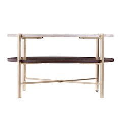 Ardmillan Round Faux Marble Cocktail Table