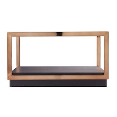 Lexina Glass-Top Cocktail Table