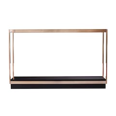 Lexina Glass-Top Console Table