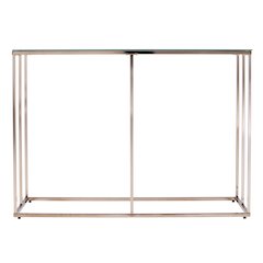 Nicholance Contemporary Glass-Top Console Table
