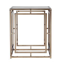 Simondley Faux Marble End Table