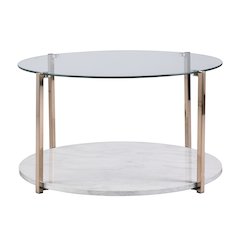 Avenida Cocktail Table - Glam Style - Warm