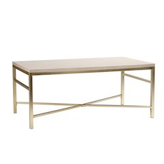 Orinda Faux Stone Cocktail Table - Travertine