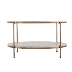 Silas Faux Stone Coffee Table