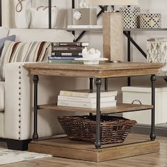 Brown Finish End Table