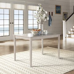Antique White Finish 48" Dining Table