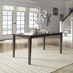 Antique Black Finish 60" Dining Table