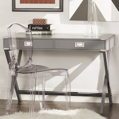 Frost Grey Finish X-Base Box Desk