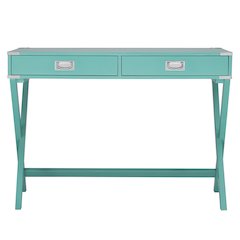 Marine Green Finish X-Base Box Desk