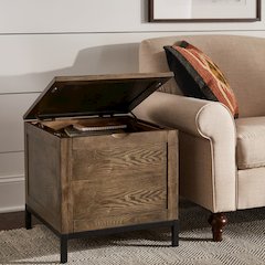 Trunk End Table With 1 Tray